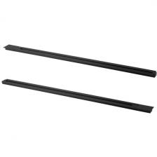 Шинопровод 1м однофазный встраиваемый с питанием и заглушкой Crystal Lux CLT 0.121 01 L1000 BL