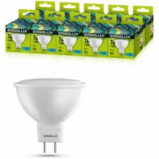 Комплект светодиодных лампочек Ergolux LED-JCDR-7W-GU5.3-4K