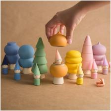 Деревянный Сортер Цвета Монтессори Сюжетно-ролевая Игрушка