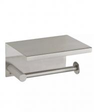 Держатель туалетной бумаги Boheme Uno 10971-NB nikel brush с полкой для телефона