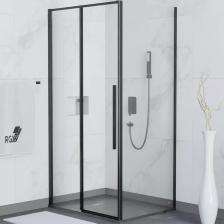 Душевой уголок RGW Stilvoll SV-42B 100х70 32324270-014 профиль черный, стекло прозрачное