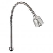 Излив смесителя для кухни длиной 50 см – это гибкий излив из нержавеющей стали с элементами из EPDM-резины с гайкой с обработкой поверхности «сатин». Удобен для мытья посуды, овощей и фруктов, а также при помощи него удобно набирать воду в кастрюлю любого объема и высоты. Предусмотрена регулировка подачи воды: струя или душ с удобным переключателем. Изделие не боится коррозкитии, легко очищается от водяных разводов и отложений.