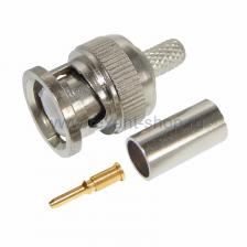 Rexant РАЗЪЁМ штекер BNC RG-6 обжим 05-3003 100 шт