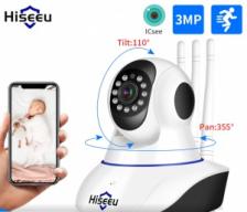 IP-камера поворотная Hiseeu FH1D - 3 MPx с двухсторонним аудио (микрофон и динамик) - видеоняня