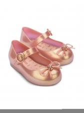 Mini Melissa балетки с бантом, золотой