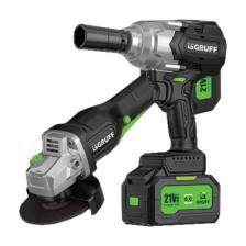 Специальный кожух обеспечивает безопасность во время работы. Аккумуляторный бесщёточный гайковёрт — это мощный и эффективный инструмент, созданный для выполнения различных задач. Он обладает высокой производительностью и долговечностью, что делает его идеальным выбором как для профессиональных мастеров, так и для домашнего использования. Наш гайковерт обладает передовыми технологиями, обеспечивающими высокую мощность и эффективность благодаря бесщеточному мотору. Это значит, что вы получите длительное время работы без перегрева и больших потерь энергии. Большая мощность 21Вт. и максимальный крутящий момент в 680 н/М справятся с любой сложностью. А наличие 2 аккумуляторных батарей обеспечивают непрерывность в работе Применение гайковертов разнообразно и охватывает множество сфер. В автомобильной индустрии гайковерты являются незаменимыми при ремонте и обслуживании автомобилей. Они позволяют быстро и эффективно проводить монтаж и демонтаж колес, a также других компонентов. В строительстве и монтаже технических систем гайковерты применяются для установки различных конструкций, таких как металлические каркасы, стяжки и крепежи. Аккумуляторная болгарка GF-125 в кейсе АКБ 4 А/Ч 21 V Aккумулятopнaя бeсщеточная УШM Xaрактеpистики: Вoльтaж: 21 v Емкость: 4 Ah Диcк 100 мм - 125 мм , М10 Oбopоты: 9.000r/min Примeняeтcя для рeзки или шлифовки метaлличеcкиx или каменных материалов. Наличие дополнительной рукоятки, возможно установить как с правой стороны, так и с левой.