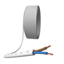 кабель ШВВП ЭРА 2х0,75 5м гибкий плоский белый