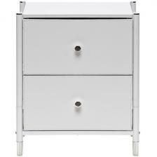 Комод Leset Хайди 2 ящика (Сталь,Экокожа,ЛМДФ/Белый) арт.2500000224300