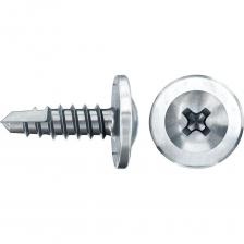 Соединительный шуруп FPS-FPB с прессшайбой, наконечником-сверлом и крестообразным шлицем PH идеально подходит для соединения металлических профилей толщиной до 0,9 мм для монтажа гипсокартона. Крестообразный шлиц PH обеспечивает быстрое и безопасное прикручивание гипсокартонных листов. Головка с прессшайбой дает возможность создавать высокое контактное давление и эффективно сжимать металлические профили. Сверло позволяет врезаться в металл без предварительного сверления, что существенно ускоряет вкручивание. Специальная резьба гарантирует быстрое завинчивание с высокой прочностью на растяжение, что обеспечивает передачу максимального усилия.