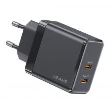Сетевой адаптер USAMS US-CC172 T54 40W GaN Чёрный CC172TC01