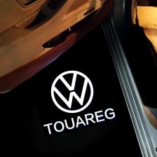 2X для VW Passat B5 B5.5 Touareg 2000-2010 2002 2005 2004 2007 2008 2009 аксессуары светодиодный светильник с логотипом двери автомобиля светодиодный проекционный светильник