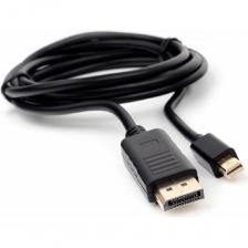 Cablexpert Кабель miniDP<->DP , 20M/20M, v.1.2, 4K, 1.8м, черный, позол.разъемы, пакет [CCP-mDP2-6]