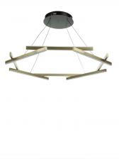 Люстра «Грассо» LED 60 Вт 3000К золото 80x80x6-206 см