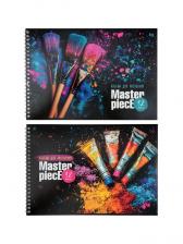 Альбом для рисования BG «Шедевр» А4, 32 листа, на гребне, обложка из мелованного картона, МИКС