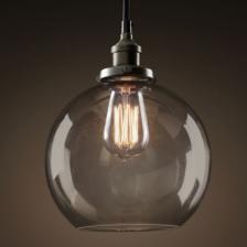 Подвесной Светильник Loft Clear Glass Sphere Cloche Дымчатый От Imperiumloft