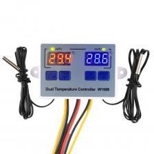 W1088Терморегулятор, двойной светодиодный датчик температуры, контроллер, нагревательный термостат, 220 В, аквариумный инкубатор для промышленного инструмента