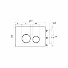 Клавиша смыва IDDIS Unisteel (UNS10S0i77), сталь