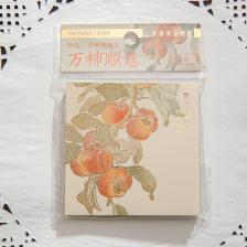 Национальный стиль горячего тиснения в китайском стиле цветок инопланетянин N раз липкие блокноты для заметок бумага школьные канцелярские принадлежности