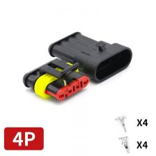 AMP водонепроницаемые разъемы 1/2/3/4/5/6 Pin 12A