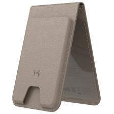 Кошелек-кардхолдер Magssory Geotag Magnetic Flip Wallet, совместимый с MagSafe и Find My, latte (ACL003)