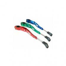 Подножка универсальная 24"-28", алюминиевая, под заднее перо, раздвижная, черная "KMS"