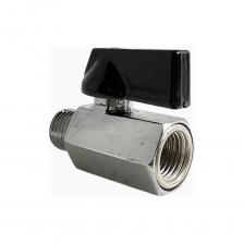 Шаровой кран переходник Pegas pneumatic резьба внутренняя и наружная 1/4" FXM 4404