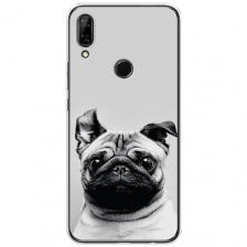 Чехол на Honor 9X / Хонор 9X с принтом Ушастый мопс