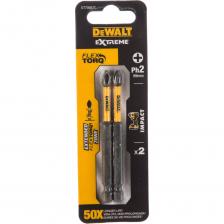 Ударные биты Биты ударные IMPACT Torsion Ph2, 89мм, 2шт. DEWALT DT70567T