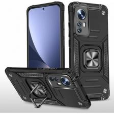 Чехол противоударный для Xiaomi 12 и 12X / Сяоми 12 и 12Х armor (Черный)