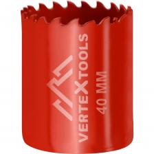 Коронка биметаллическая vertextools 2525-40