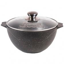 Казан алюминиевый Мечта 56701, гранит black, 6 л