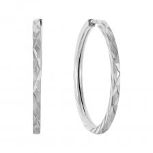 Серьги-конго из серебра