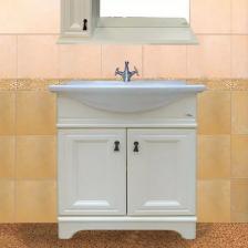 Тумба с раковиной Misty Лувр 65 бежевая, слоновая кость