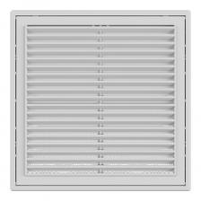 Решетка вентиляционная пластиковая приточно-вытяжная НашВент 250х250 мм с сеткой белая