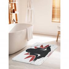 Коврик для ванной противоскользящий на пол 60х100 см станет ярким акцентом для создания домашнего уюта в интерьере вашей ванной комнаты. Большой половик для ванной, душевой и туалета выполнен из мягкого и приятного материала велсофт (100% полиэстер) с тонкой прослойкой из поролона. Велсофт- мягкий ворс, который обеспечивает комфортное прикосновение при хождении босиком. Основание изделия изготовлено из нетканого материала с антискользящим покрытием, что предотвращает его скольжение по плитке и кафелю. Края прямоугольного коврика надежно обработаны, не распушатся (не деформируются) во время эксплуатации. Быстро высыхает и не теряет своих свойств при длительном контакте с влагой. Универсальное изделие подходит для использования в бассейне, сауне, спальне в качестве прикроватного коврика и как коврик для детей. Аксессуар для ванной мгновенно впитывает влагу, быстро сохнет и не линяет. Уход: стирать при температуре 30-40 градусов, выбирая деликатный режим стирки и отжим не более 800 оборотов. НЕ ОТБЕЛИВАТЬ! Декоративная защитная подстилка с фотопринтом подходит для дома и дачи, хороший подарок маме, бабушке, папе, дедушке на День рождения, юбилей и новоселье. В комплект к коврику вы можете подобрать шторку для ванной и корзинку для белья под брендом JoyArty. Яркость рисунка может отличаться от изображения на сайте. Допустимо отклонение в размерах +- 2 см.