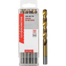 Сверло по металлу Профоснастка 9,9 мм HSS M2 TIN/135 DIN 338, 8 шт., №426 30202106