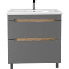 Стильная и функциональная тумба для ванной комнаты. Эта модель станет идеальным дополнением к любому интерьеру и обеспечит комфорт и порядок в ванной комнате. Прочный материал. Тумба изготовлена из высококачественных материалов, которые обеспечивают долгий срок службы и устойчивость к воздействию влаги. Универсальность. Тумба Ruvann прекрасно подойдет для хранения различных предметов в ванной комнате - от косметики до полотенец. Эргономичный дизайн. Тумба имеет удобные ящики для хранения с плавным закрыванием благодаря доводчикам. Современный стиль. Дизайн тумбы выполнен в современном стиле, что позволяет ей гармонично сочетаться с любой ванной комнатой. Простая установка. Тумба легко устанавливается на полу и дополнительно крепится к стене благодаря специальным креплениям, входящим в комплект поставки. Раковина входит в комплект. Тумба для ванной комнаты Ruvann - это не только стильный и функциональный элемент интерьера, но и надежное решение для хранения вещей в ванной.