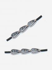 Грузило для рыбалки Tail Droplet косичка 2г, набор 2шт, Серебряный