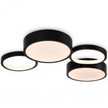 Потолочный светильник Freya Molecule FR6080CL-L92B. Мощность светильника: 69W. Ти цоколя: LED. Цветовая температура: 3000-7000К. Основной цвет арматуры: Черный. Материал: Металл