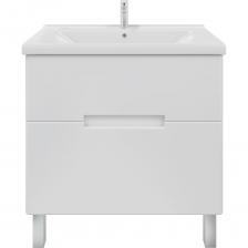 Тумба напольная SanStar Ориана 70 с раковиной Миранда 70 (комплект) для ванной комнаты белая производится на российском заводе, оснащенном высокотехнологичным европейским оборудованием под брендом SanStar. Под контролем отдела качества, с соблюдением ТУ и ГОСТ. Товар относится к серии Практик, отличительной особенностью которой являются оптимальное соотношение качества и цены. А линейка мебели Ориана, выполненная в современном стиле, внесет в Вашу ванную комнату неповторимый дизайн и обновление. Дополнительно к тумбе возможно приобрести полный комплект мебели Ориана, а именно зеркало или зеркальный шкаф, шкаф-пенал. Основные характеристики товара: Ширина 70 см, Высота 70 см, Высота с ножками 85 см, Глубина 45,5 см, Толщина материала 1,6 см, Вес 45 кг. Цвет мебели белый. Для изготовления корпуса используется влагостойкий ЛДСП - покрытие матовое, фасад изготавливается из МДФ . Для покрытия фасада изделия используется высококачественная глянцевая пленка увеличенной толщины. Фурнитура - хром. Два выдвижных ящика с направляющими скрытого монтажа и доводчиками Boyard. В комплект входит 4 ножки - 2 передние из хрома, 2 задние из пластика. Товар доставляется в разобранном виде, состоит из 2 мест, надежно упакованных в пятислойный гофрированный картон. Страна производства Россия. В набор входит раковина. Материал - Фаянс. Миранда 70. Размеры изделия могут отличаться +/-1 см в связи со спецификой производства. Пожалуйста, учитывайте это при подборе.