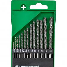 Набор сверл по металлу Р6М5 13 шт, 1.5-6.5 мм Резолюкс 26413