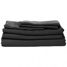 Комплект постельного белья GoodNight Essential, евростандарт, тенсель, черный