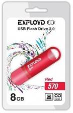 Флешка EXPLOYD 570 8GB Red