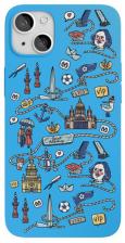 Чехол защитный “vlp” Art Collection для iPhone 13, голубой