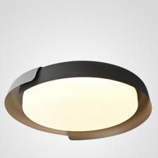 Потолочный светильник круглый с пультом LED Adda Black/Wood Imperiumloft Adda01 (223831-23) ImperiumLoft