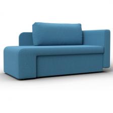 Кушетка Лига-097 (ДВП,ДСП,ЛДСП,Брус/Пластик/Рогожка/Голубой) Лига Диванов 132573