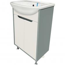 Тумба под раковину ЭкоНова (напольная) - это стильное сочетание корпуса бирюзового цвета с белыми фасадами из МДФ. Тумба в ванную с двумя распашными дверцами на петлях с доводчиками (верхняя петля с доводчиком, нижняя без доводчика) и одной встроенной полкой. В комплект также входят 2 хромированные и 2 пластиковые ножки. Тумба для ванной комплектуется керамической раковиной "Уют 60" (615*470 мм). Раковина глубиной 18 см. Мебель для ванной Руно - красота и практичность в мелочах!