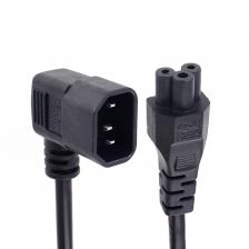 IEC320 C5–C14 Удлинительный кабель питания под углом 90 градусов «папа-мама» ИБП PDU Интерфейс корпуса Серверный шнур питания