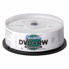 Диски для многократной записи SMARTBUY DVD-RW, 4.7 Гб, 4х, 25шт, кейк-бокс (SBDV-RW25)/10, цена за 1 упак
