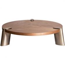 Журнальный стол Garda Decor 58DB-CT17191LT (Бронзовый/Орех)